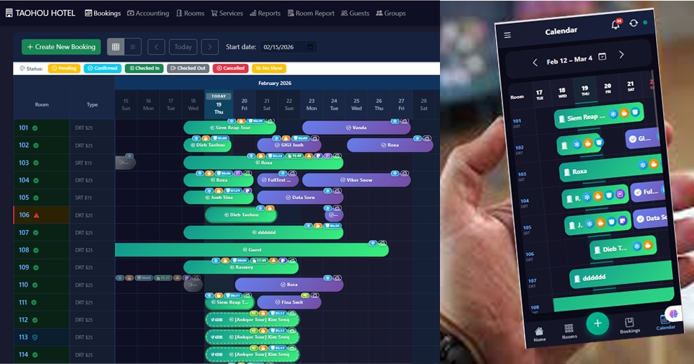 Hotel Reservation , Room Reservation (Hotel,Guesthouse,Boutique,Bankalo..)